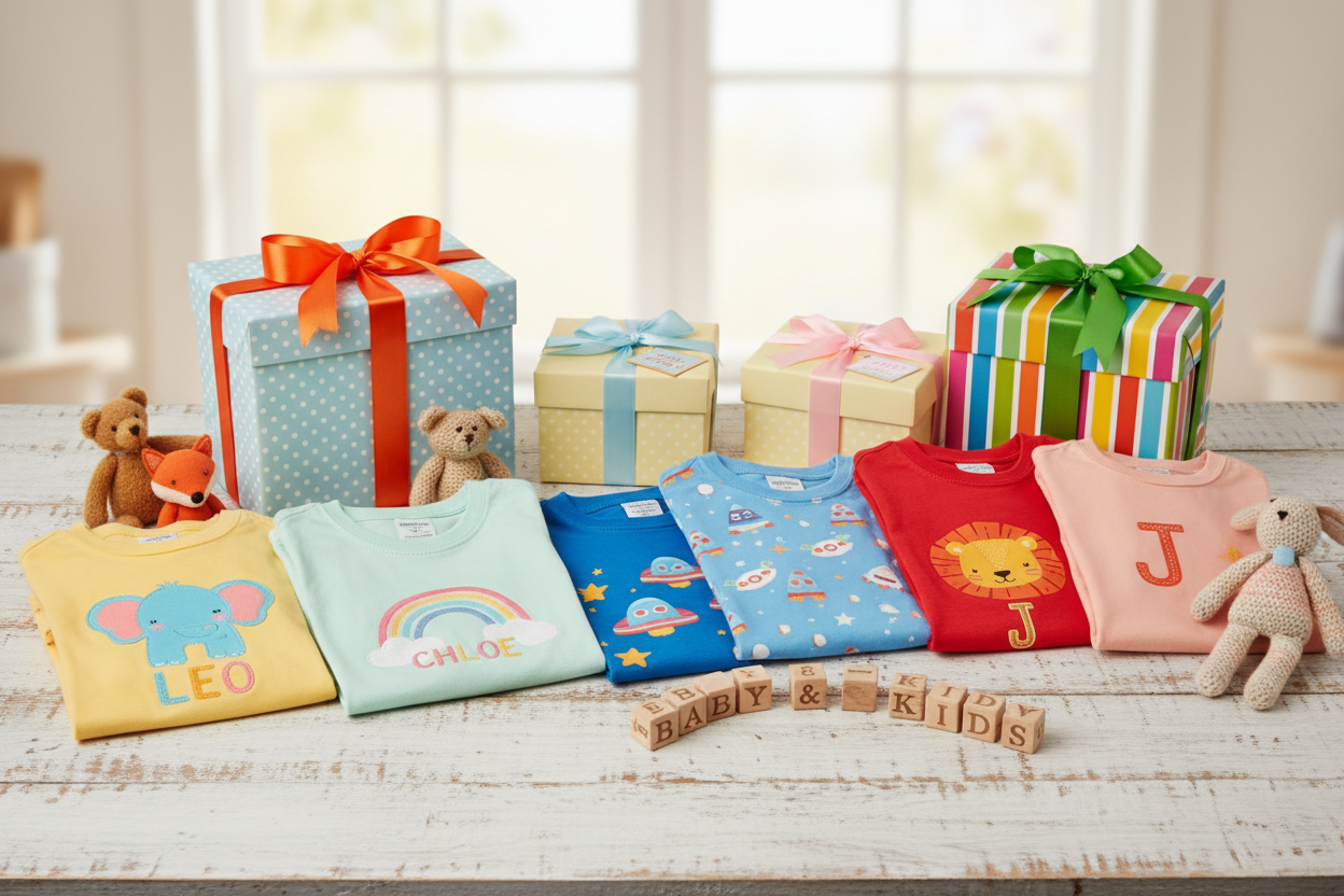 Personalized Baby & Kids T-Shirts, Vests & Custom Gifts