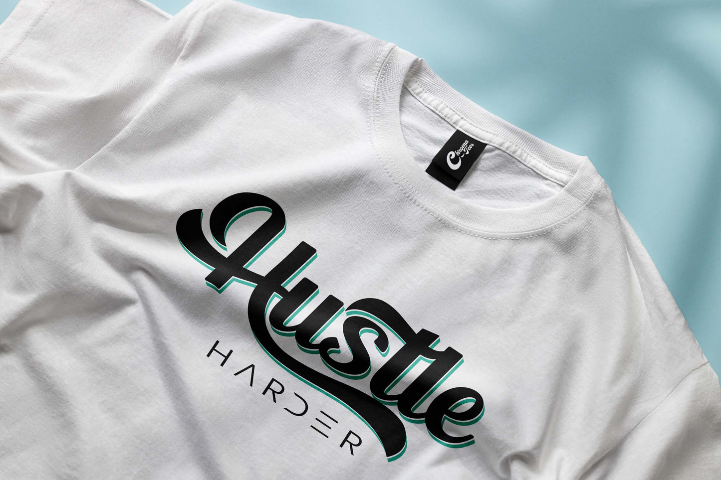Hustle Harder Graphic T-Shirt – Motivational Streetwear Tee