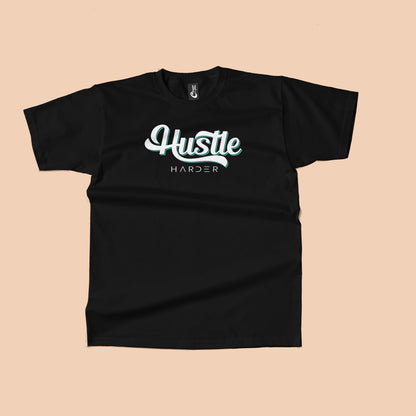 Hustle Harder Graphic T-Shirt – Motivational Streetwear Tee